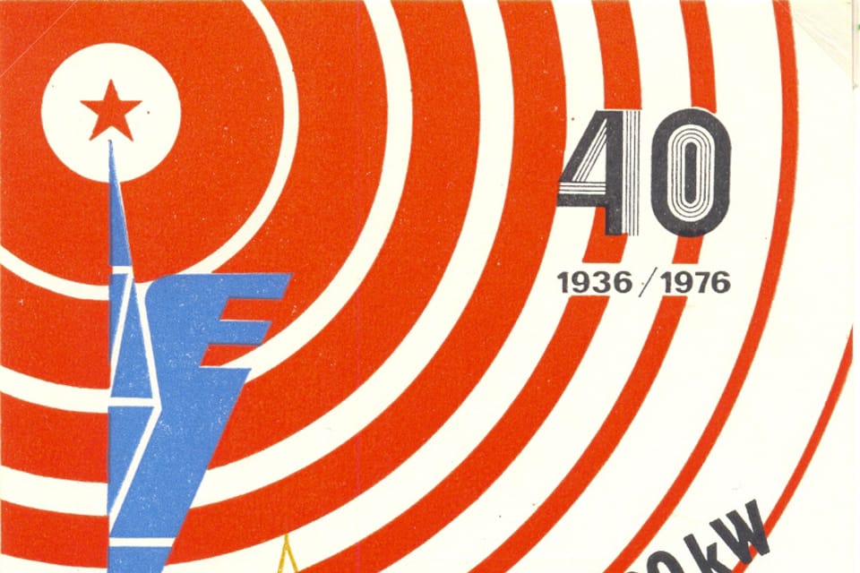 Tarjeta QSL 1976 | Foto: APF Český rozhlas Tarjeta QSL 1976 | Foto: APF Český rozhlas