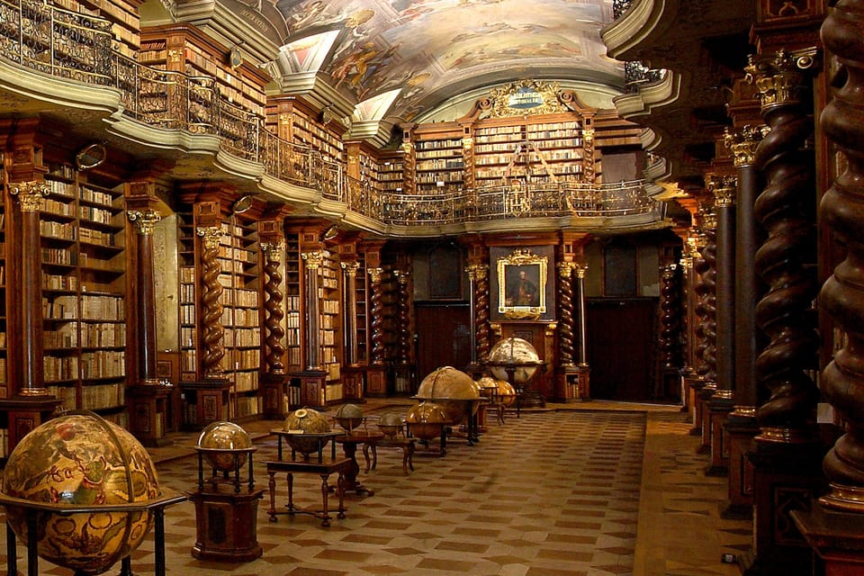 La biblioteca barroca de Klementinum,  foto: Jan Koval,  Biblioteca Nacional