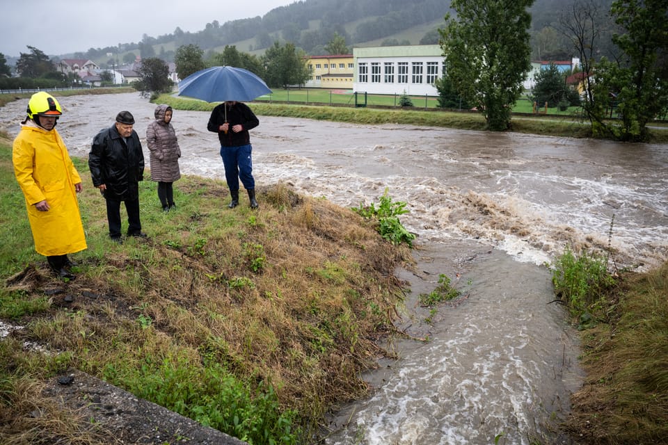 Evacuación en Česká Ves | Foto: René Volfík,  iROZHLAS.cz