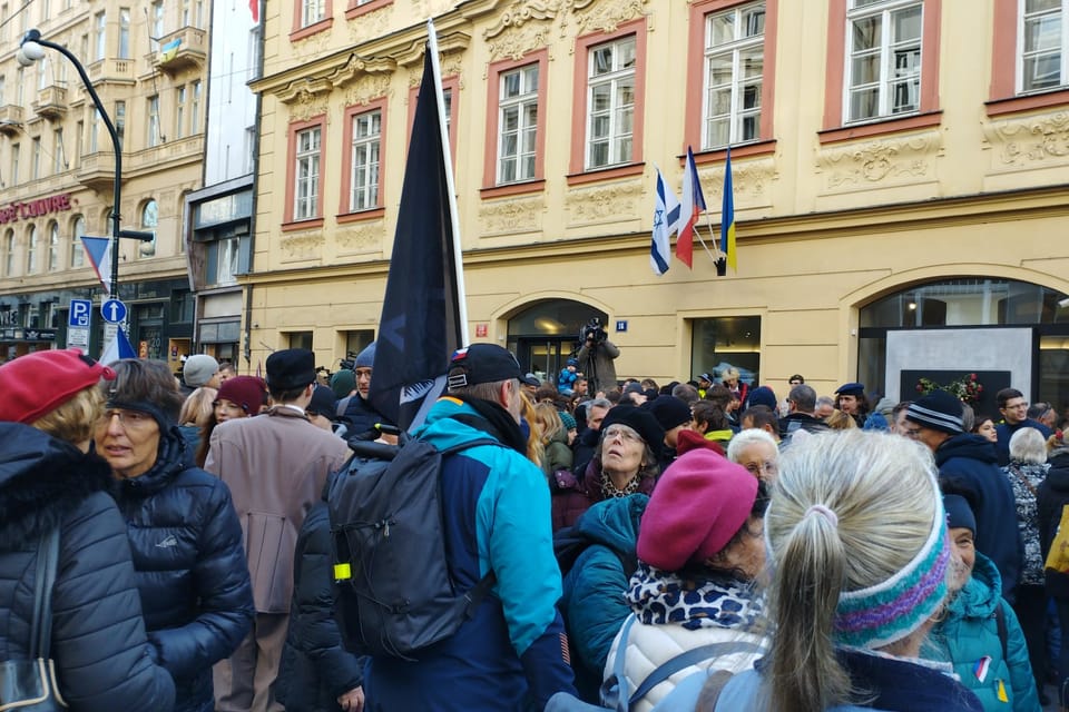 El 17 de noviembre de 2023 en las calles de Praga | Foto: Igor Budykin,  Radio Prague International