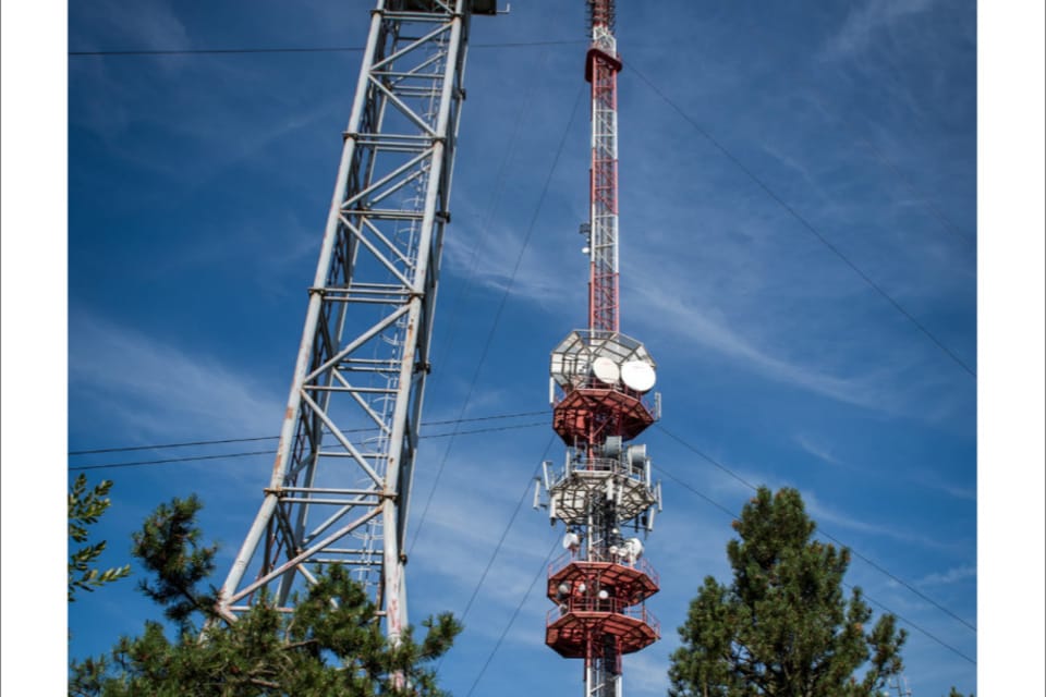 La antena de radiotelevisión de Javořice,  en la región de Vysočina,  foto: Andrea Filičková