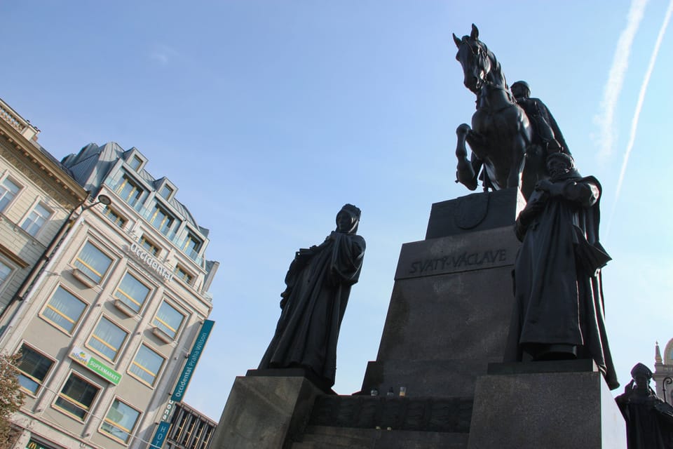 Monumento a san Venceslao en la plaza Venceslao de Josef Václav Myslbek | Foto: Barbora Němcová,  Radio Prague International