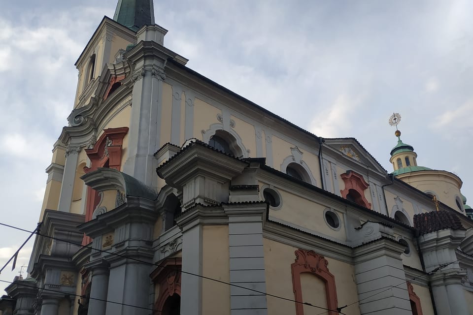 La Iglesia de Santo Tomás y el monasterio adyacente, foto: Bohumil Šimčík La Iglesia de Santo Tomás y el monasterio adyacente, foto: Bohumil Šimčík