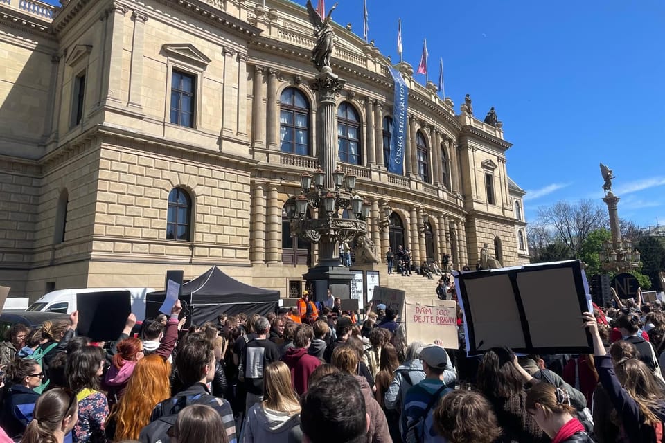Estudiantes en Praga | Foto: Český rozhlas Estudiantes en Praga | Foto: Český rozhlas