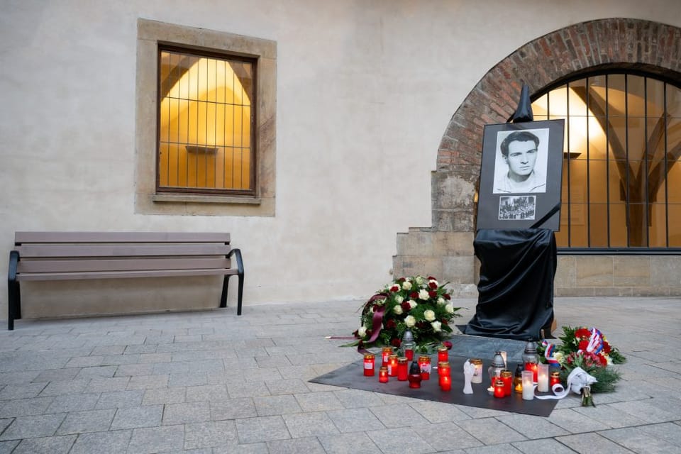 Piedad en el aniversario de la quema de Jan Palach | Foto: Zuzana Jarolímková,  iROZHLAS.cz