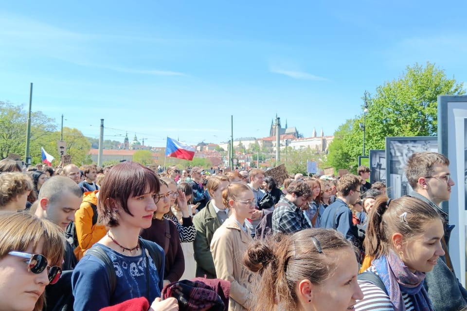 Estudiantes en Praga | Foto: Český rozhlas Estudiantes en Praga | Foto: Český rozhlas