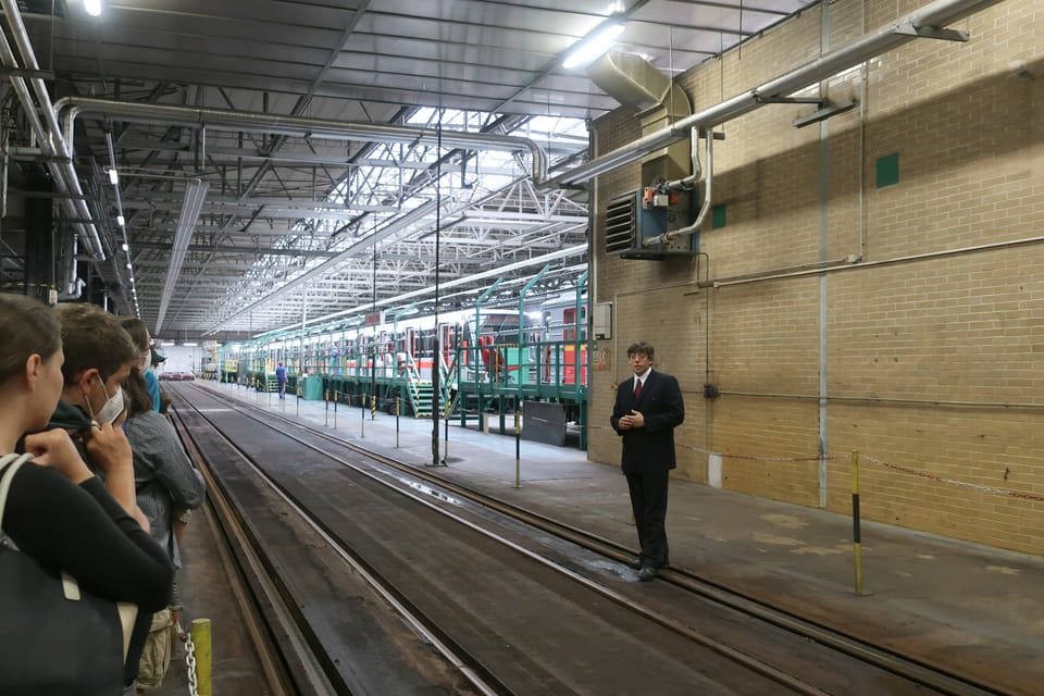La cochera de metro de Kačerov | Foto: Štěpánka Budková, Radio Prague International La cochera de metro de Kačerov | Foto: Štěpánka Budková, Radio Prague International
