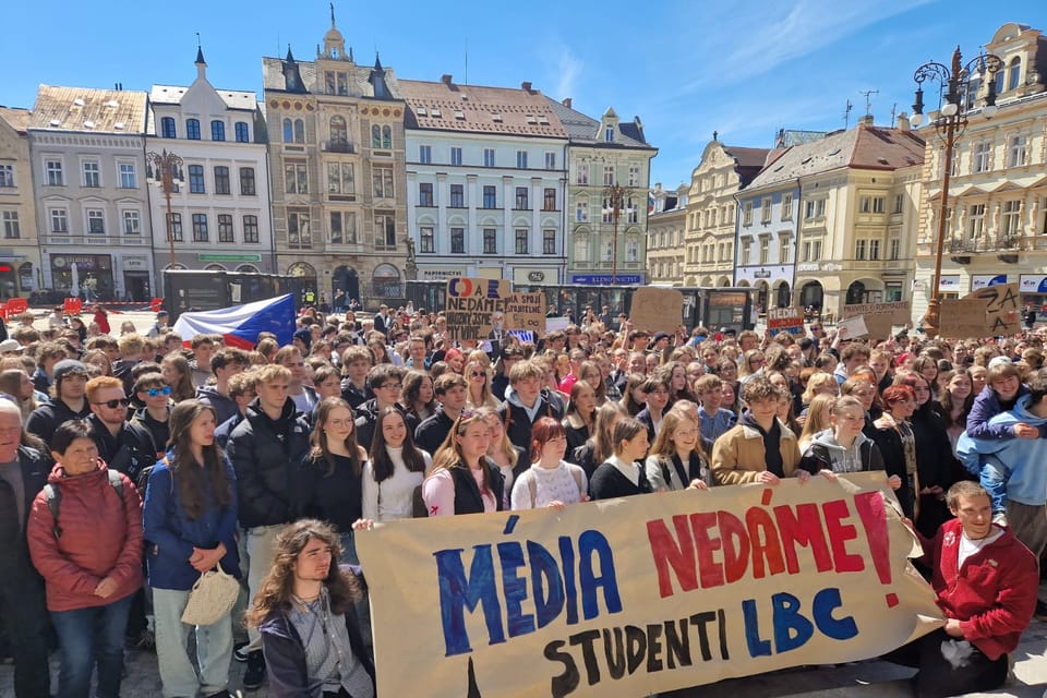 Estudiantes en Liberec | Foto:  Český rozhlas