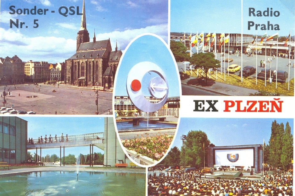 Tarjeta QSL 1980 | Foto: APF Český rozhlas Tarjeta QSL 1980 | Foto: APF Český rozhlas