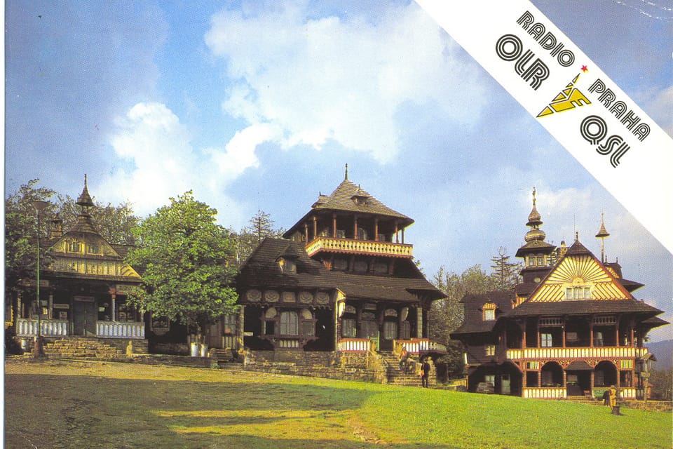 Tarjeta QSL 1991, Pustevny | Foto: APF Český rozhlas Tarjeta QSL 1991, Pustevny | Foto: APF Český rozhlas