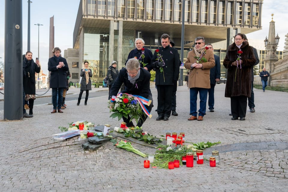 Piedad en el aniversario de la quema de Jan Palach | Foto: Zuzana Jarolímková,  iROZHLAS.cz