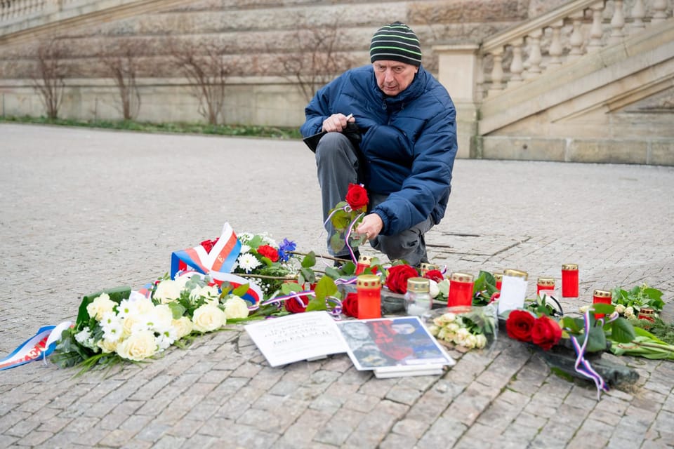 Piedad en el aniversario de la quema de Jan Palach | Foto: Zuzana Jarolímková,  iROZHLAS.cz