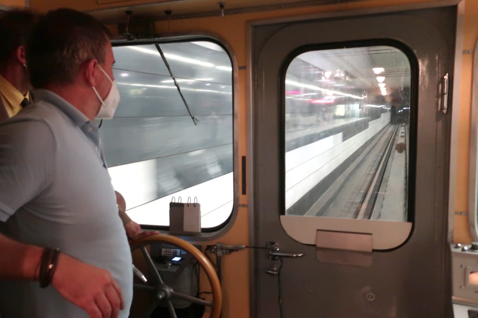 El viaje por metro histórico | Foto: Štěpánka Budková, Radio Prague International El viaje por metro histórico | Foto: Štěpánka Budková, Radio Prague International