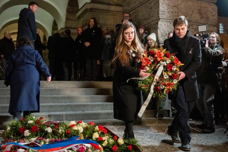 Piedad en el aniversario de la quema de Jan Palach | Foto: Zuzana Jarolímková,  iROZHLAS.cz