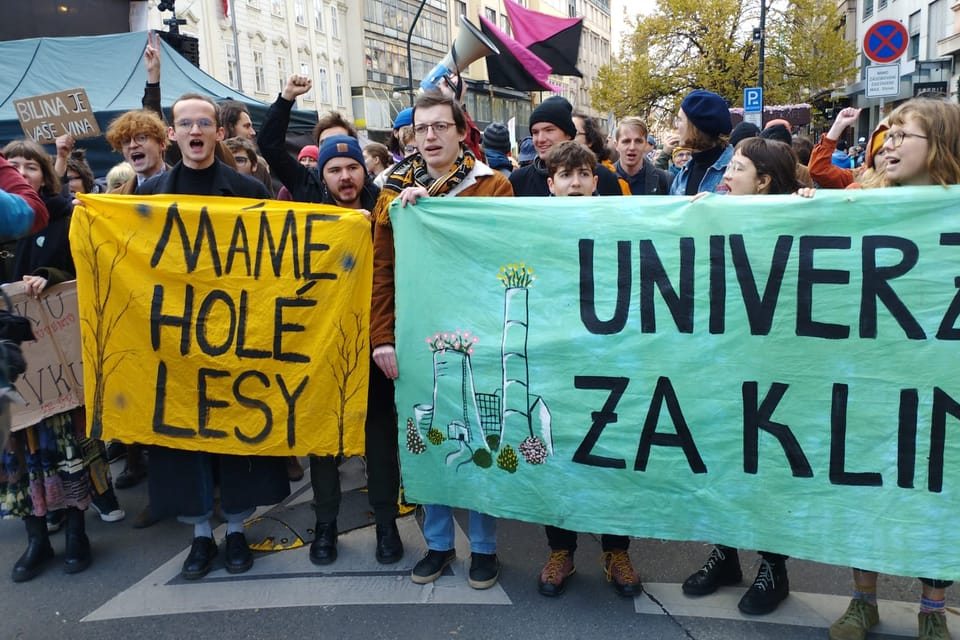 El 17 de noviembre de 2023 en las calles de Praga | Foto: Igor Budykin,  Radio Prague International