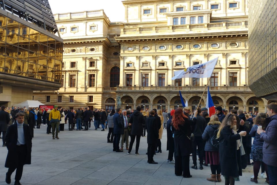 El 17 de noviembre de 2023 en las calles de Praga | Foto: Igor Budykin,  Radio Prague International