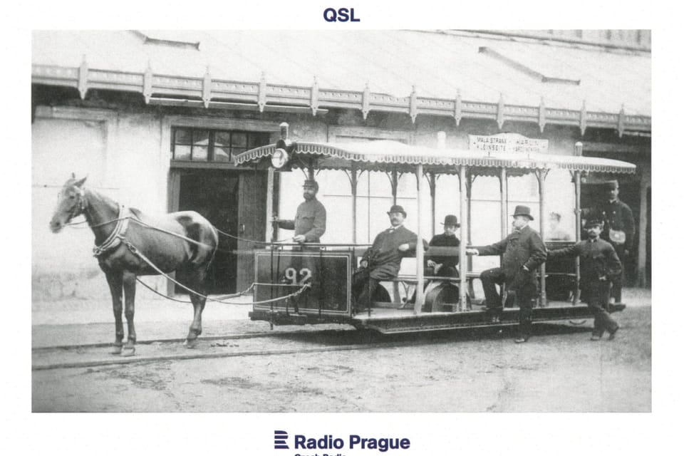 Tranvía de tracción animal en Praga, foto: Archivo de la Empresa de Transporte Público de Praga Tranvía de tracción animal en Praga, foto: Archivo de la Empresa de Transporte Público de Praga