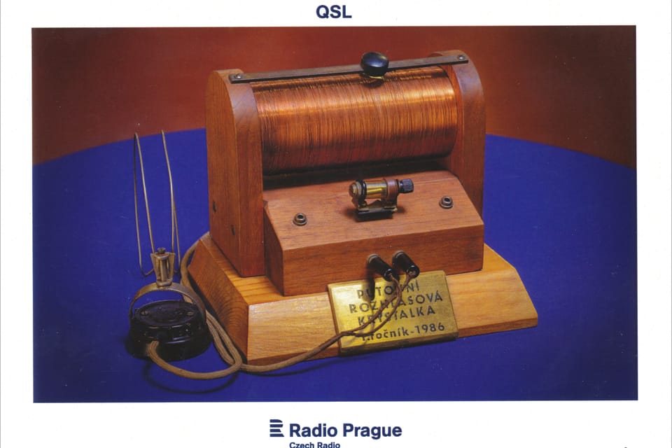 Radio de galena, uno de los primeros receptores de radio, foto: Khalil Baalbaki Radio de galena, uno de los primeros receptores de radio, foto: Khalil Baalbaki