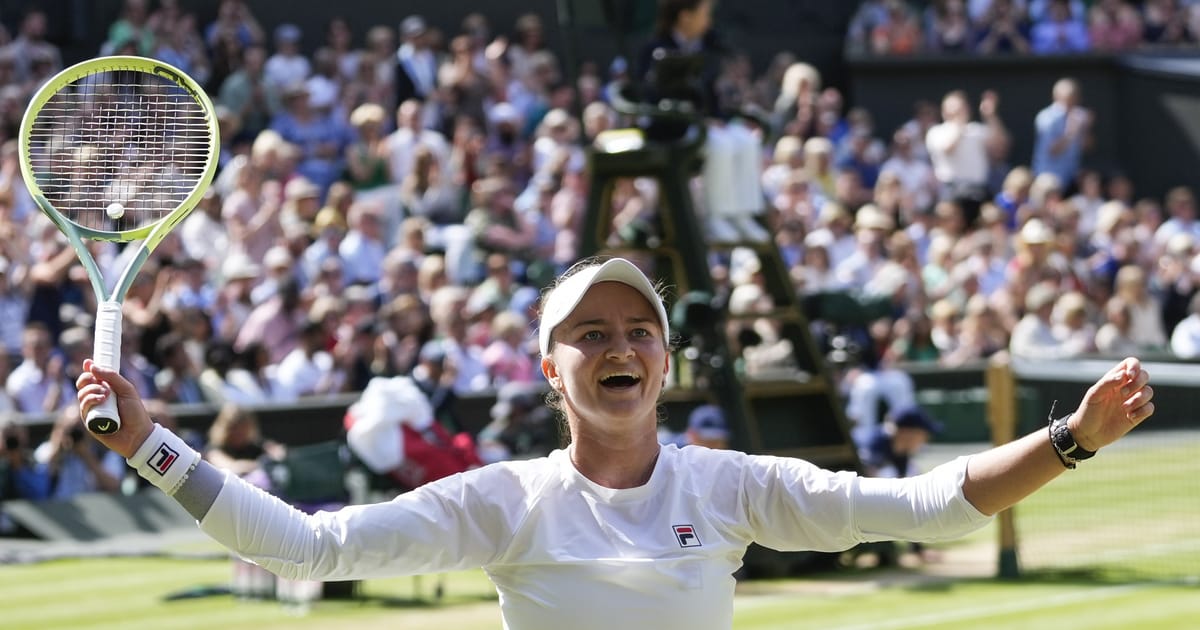 Czech tennis participant Barbora Krejčíková wins Wimbledon